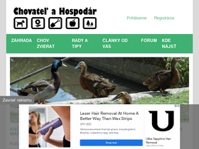 'chovatelahospodar.sk' screenshot