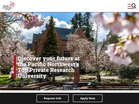 'pacificu.edu' screenshot