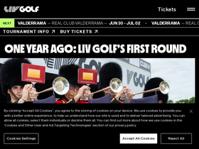 'livgolf.com' screenshot