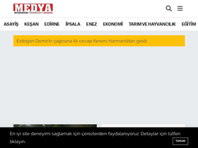 'medyakesan.com.tr' screenshot