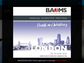 'baoms.org.uk' screenshot