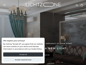 Lichtzoone website screenshot