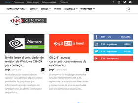 'nksistemas.com' screenshot