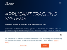 'jobtrain.co.uk' screenshot