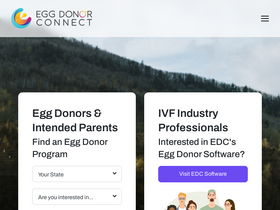 'eggdonorconnect.com' screenshot