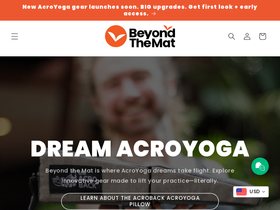 beyondthematco.com homepage screenshot