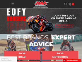 'amawarehouse.com.au' screenshot