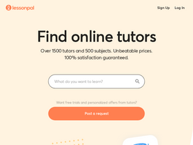 'lessonpal.com' screenshot
