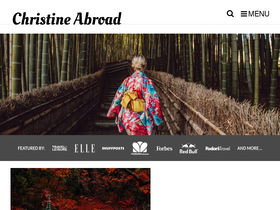 'christineabroad.com' screenshot
