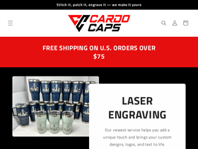 cardocaps.com homepage screenshot