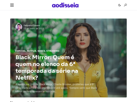 'aodisseia.com' screenshot