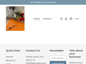 allenaara.com homepage screenshot