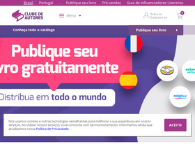 'clubedeautores.com.br' screenshot