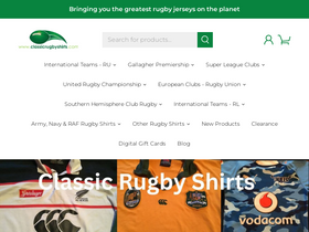 'classicrugbyshirts.com' screenshot