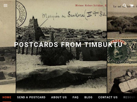 postcardsfromtimbuktu.com homepage screenshot