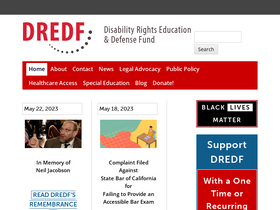 'dredf.org' screenshot