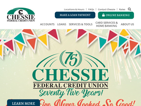 'chessiefcu.org' screenshot