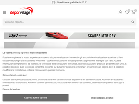 'deporvillage.it' screenshot