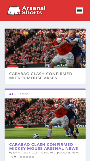 arsenalshorts.com