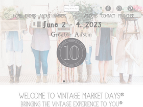'vintagemarketdays.com' screenshot