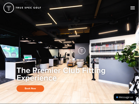 'truespecgolf.com' screenshot