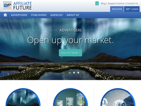 'affiliatefuture.com' screenshot