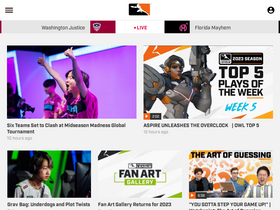 'overwatchleague.com' screenshot