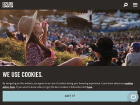 'exploreedmonton.com' screenshot