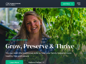'homesteadingfamily.com' screenshot