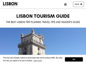 'lisbonportugaltourism.com' screenshot