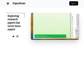 PaperBrain - Transform academic research with AI-driven summarization and smart literature management.