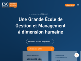 'esc-clermont.fr' screenshot