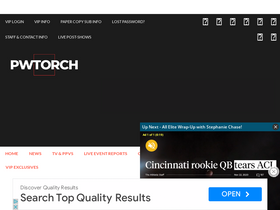 'pwtorch.com' screenshot