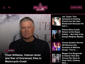 'thehollywoodgossip.com' screenshot