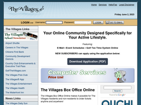 'thevillages.net' screenshot