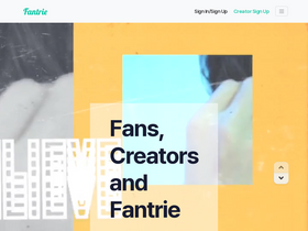 'fantrie.com' screenshot