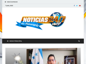 'noticias247.hn' screenshot