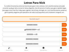 'letraspara-nick.com' screenshot