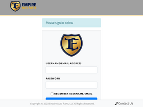 'empireauto.us' screenshot