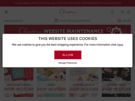 'clintonsretail.com' screenshot