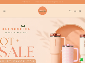 clementinashop.com homepage screenshot