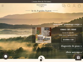 OLEASSENCE en Luberon homepage screenshot