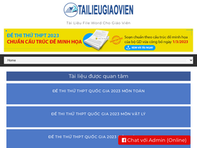 'tailieugiaovien.com' screenshot