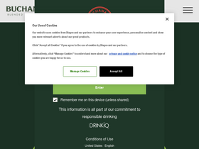 'buchananswhisky.com' screenshot