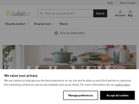 'habitat.co.uk' screenshot
