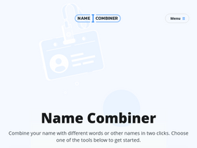 'namecombiner.com' screenshot