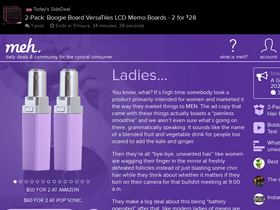 'meh.com' screenshot