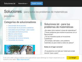 'soluciones.lat' screenshot