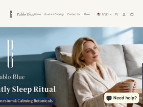 pabloblue.com homepage screenshot