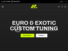azmotorsport-next homepage screenshot